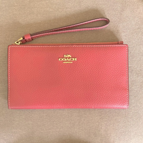Coach Handbags - COACH SLIM ZIP TOP WALLET